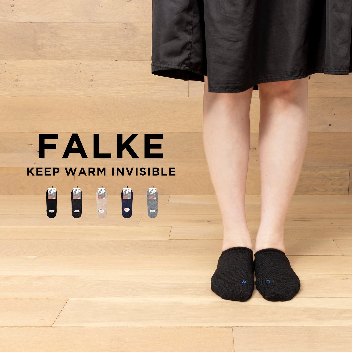 Falke Keep Warm Invisible 13378 靴下 13378_1