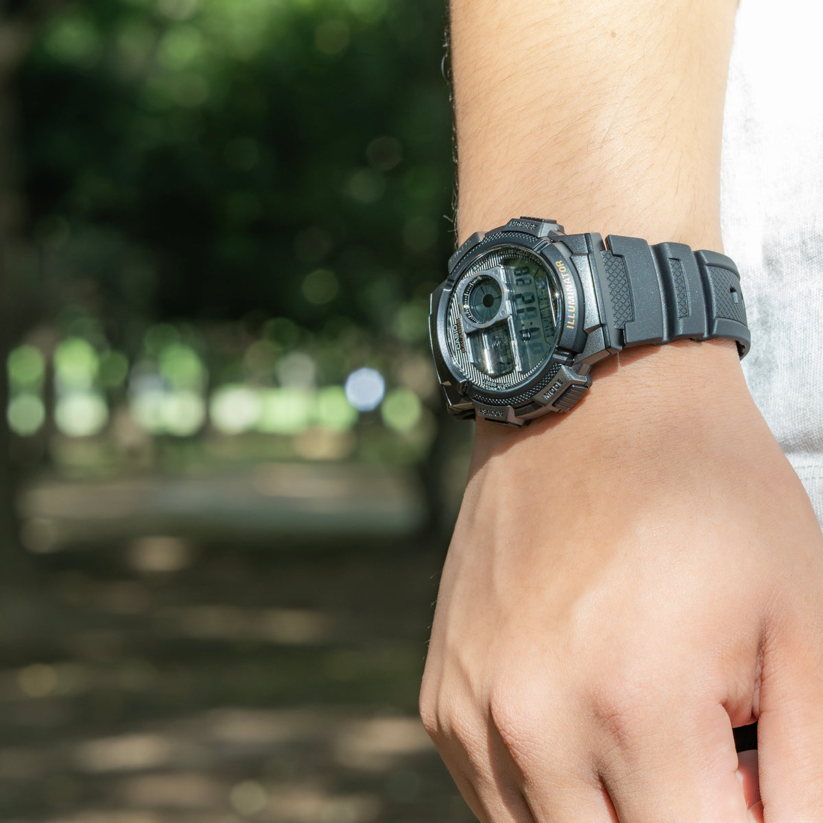 CASIO カシオ AE-1000W-1A ブラック ブラック文字盤 デジタル メンズ 腕時計