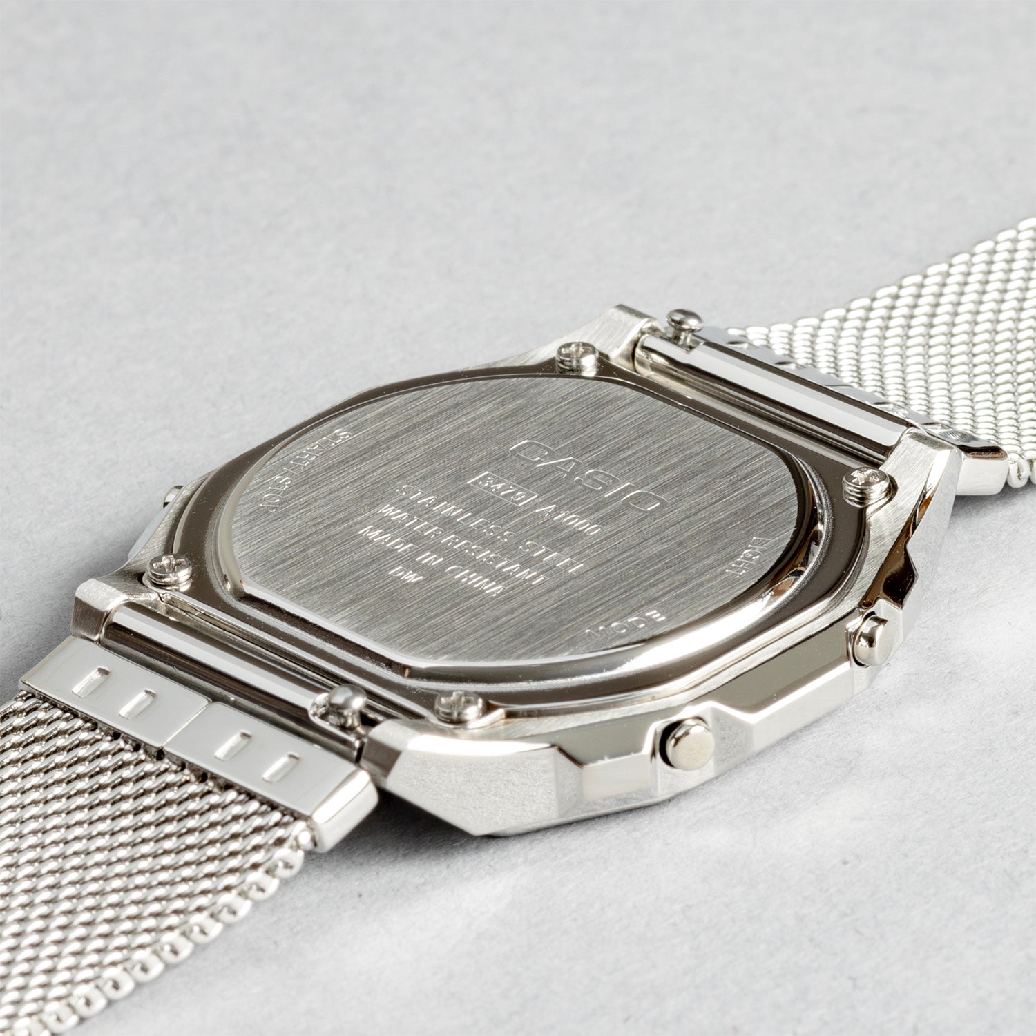 CASIO カシオ A1000M-1B シルバー ブラック文字盤 デジタル ユニセックス 腕時計