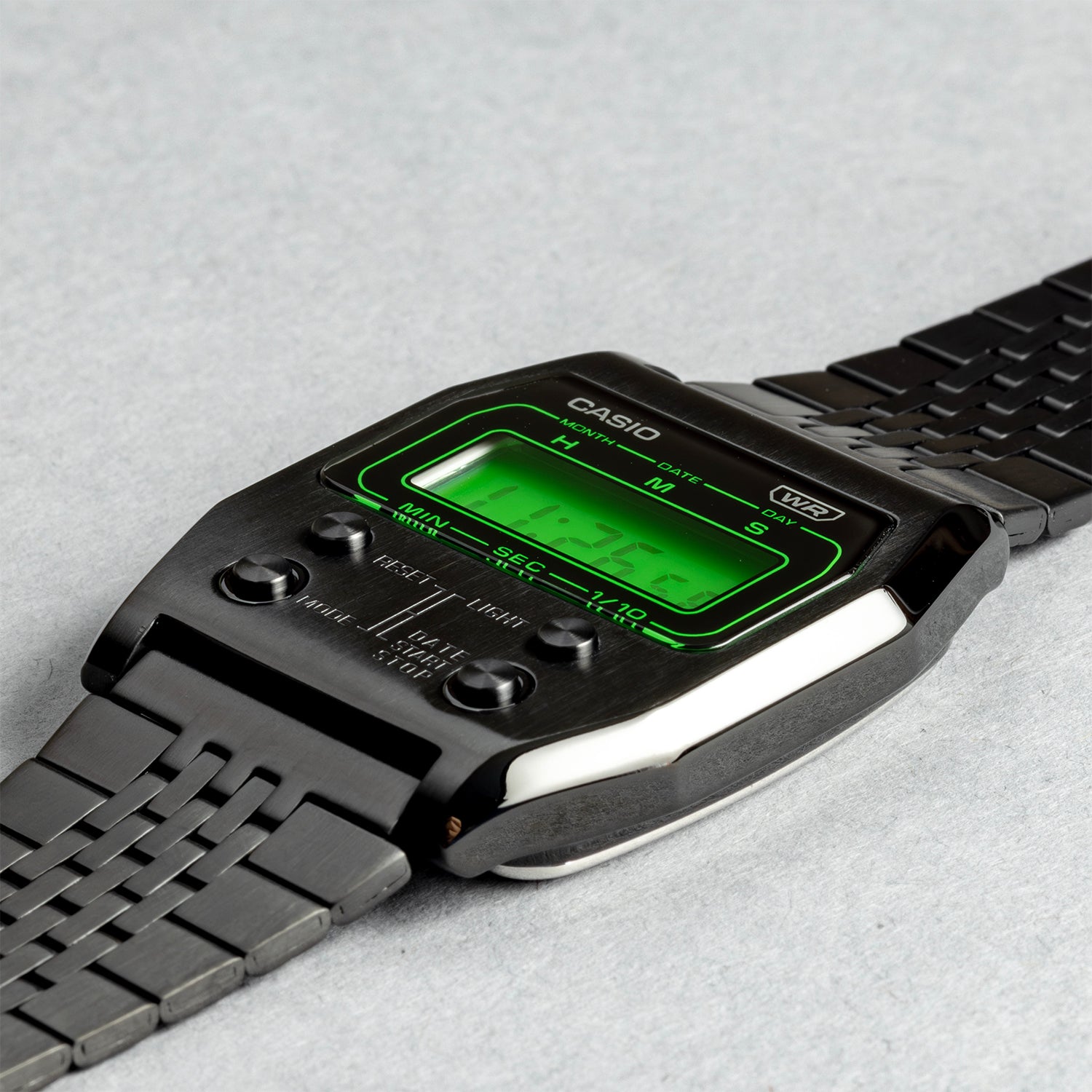 CASIO カシオ A1100B-1 ブラック ブラック文字盤 デジタル ユニセックス 腕時計