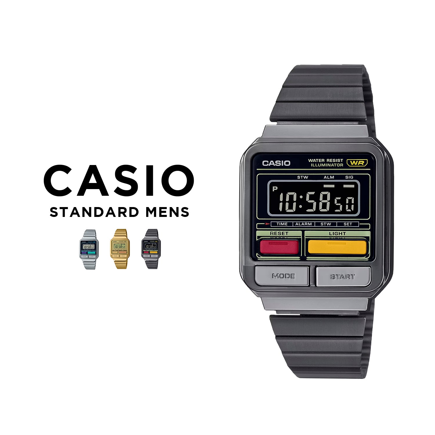 CASIO カシオ A120WE デジタル ユニセックス 腕時計