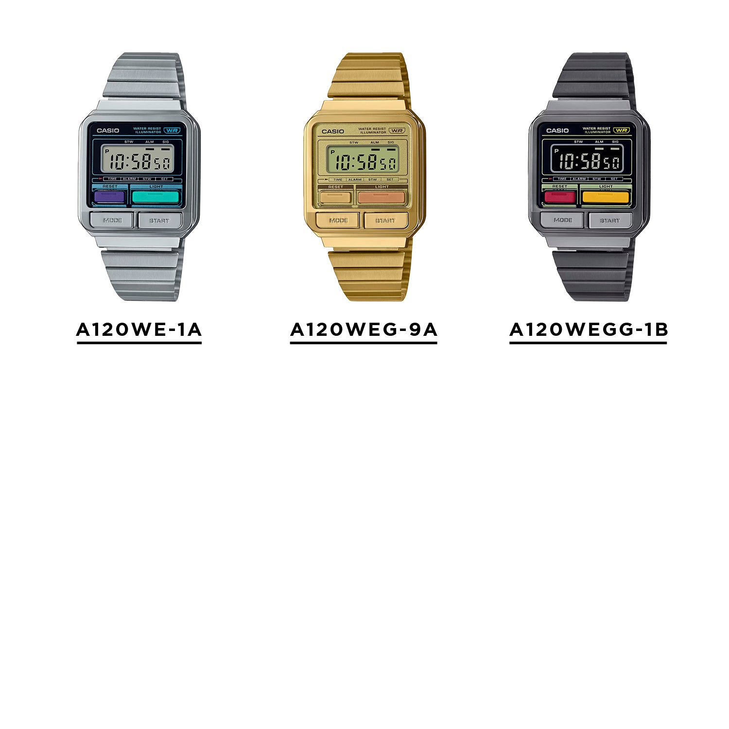CASIO カシオ A120WE デジタル ユニセックス 腕時計