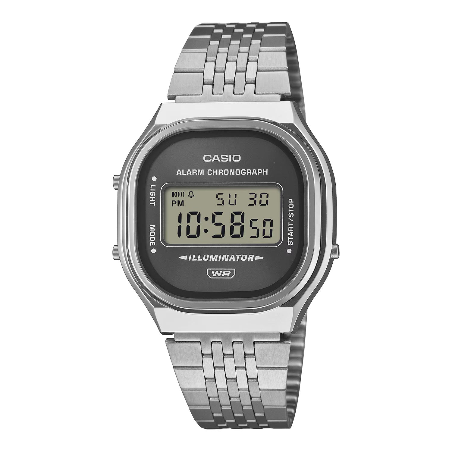 CASIO カシオ A140WE-8A シルバー グレー文字盤 デジタル メンズ 腕時計