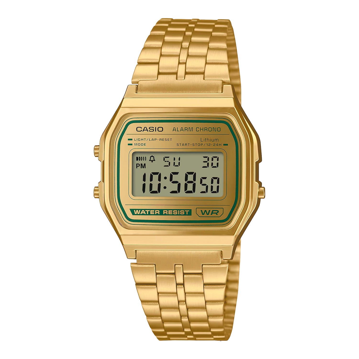 CASIO カシオ A158WEGV-9A ゴールド ゴールド文字盤 デジタル メンズ 腕時計