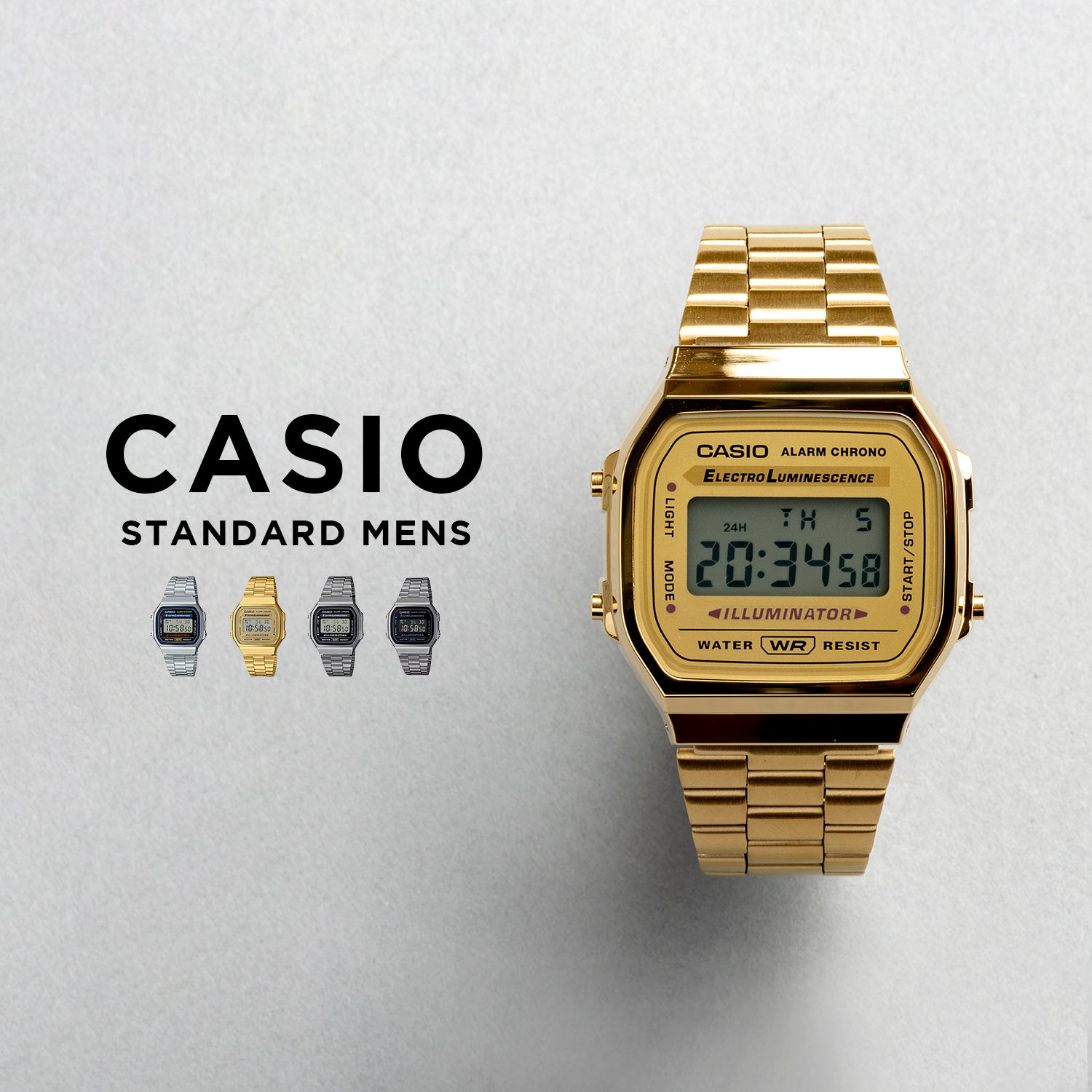 CASIO カシオ A168W デジタル ユニセックス 腕時計