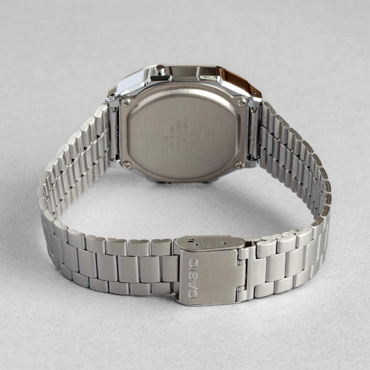 CASIO カシオ A168WA-8A シルバー ベージュ文字盤 デジタル メンズ 腕時計 ベルト