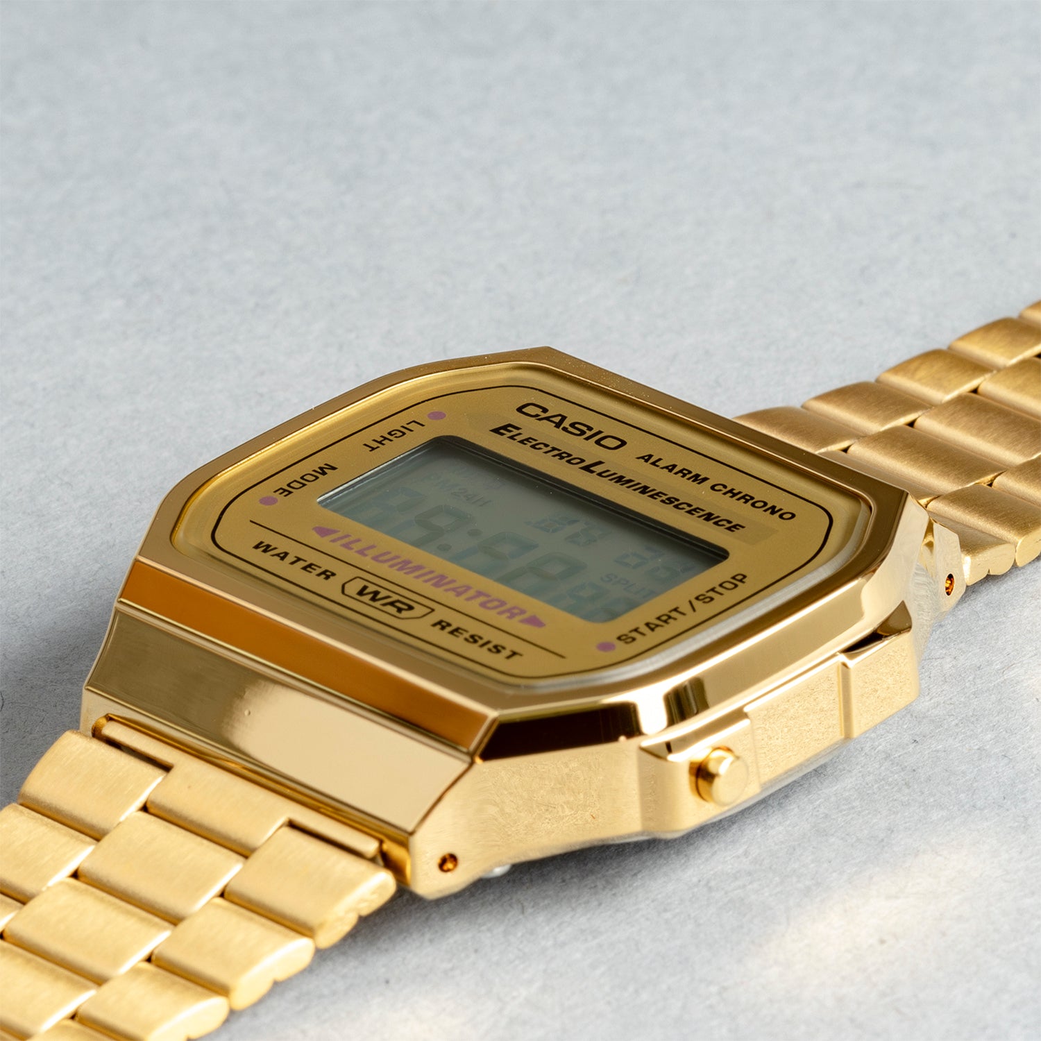 CASIO カシオ A168WG-9W ゴールド ゴールド文字盤 デジタル ユニセックス 腕時計