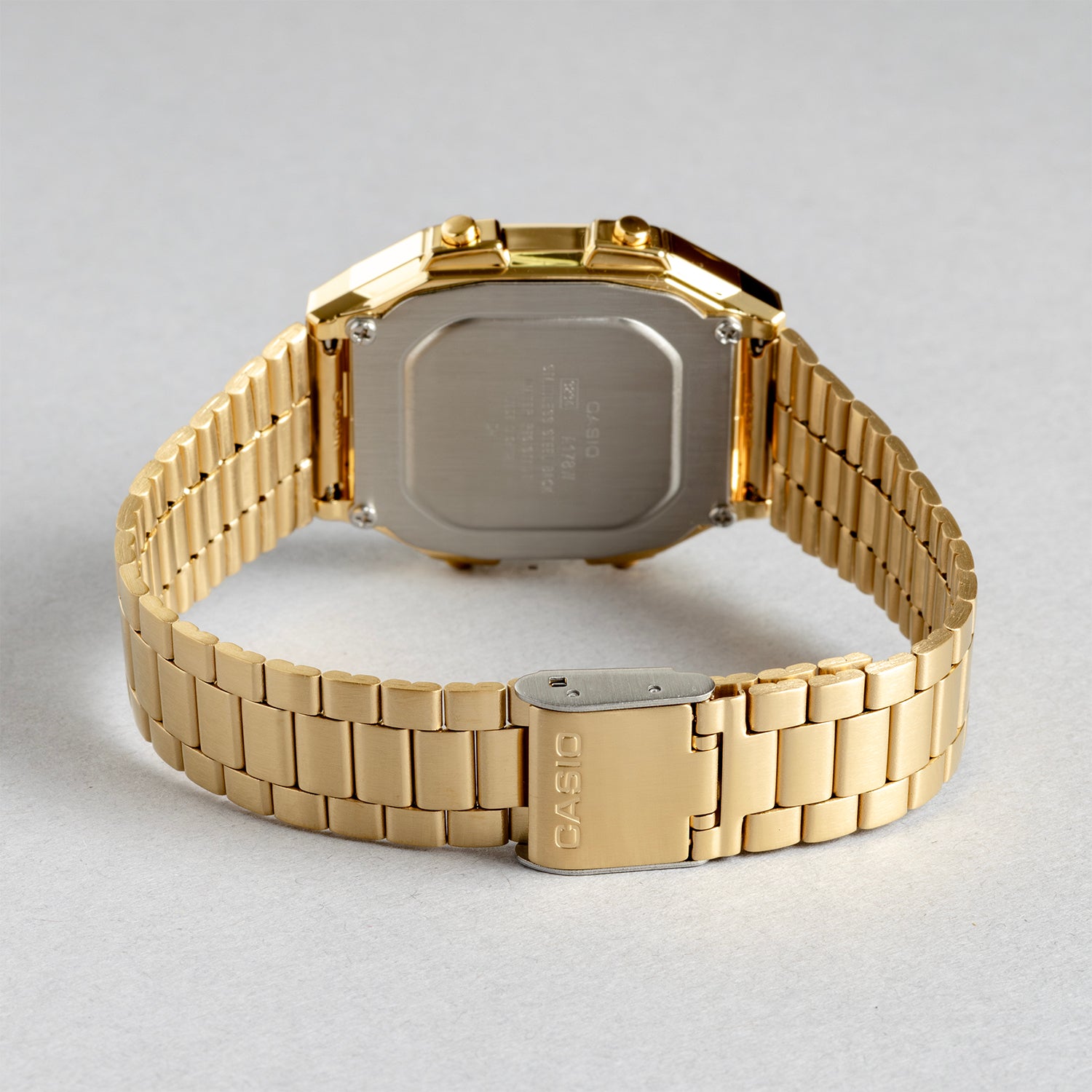 CASIO カシオ A178WGA-1A ゴールド ブラック文字盤 デジタル メンズ 腕時計 ベルト