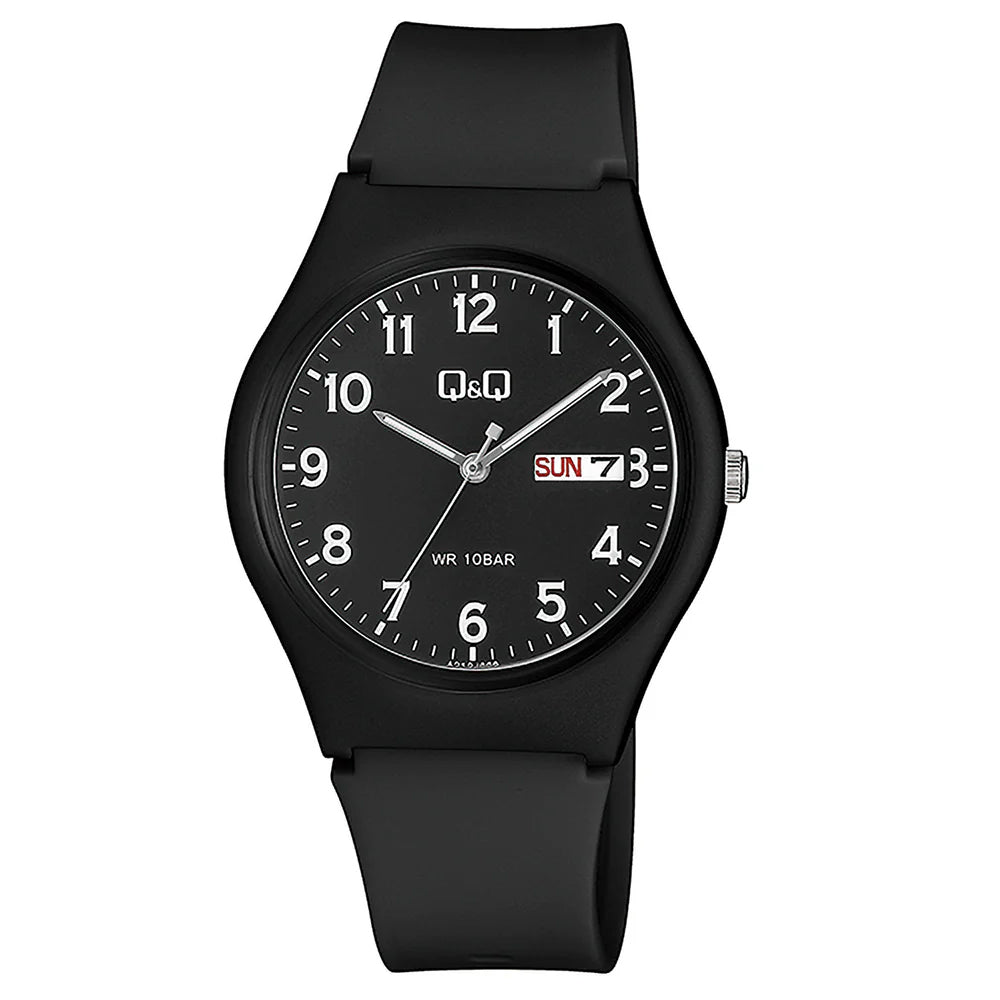 Q&Q キューアンドキュー A212J004Y ブラック ブラック文字盤 アナログ メンズ 腕時計