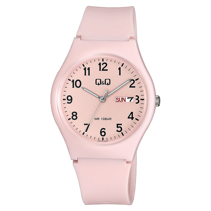Q&Q キューアンドキュー A212J005Y ピンク ピンク文字盤 アナログ レディース 腕時計