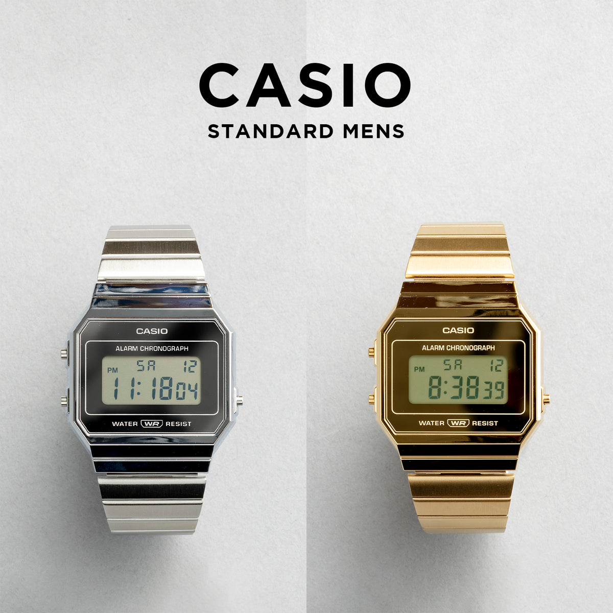 CASIO カシオ A700WEV メンズ 腕時計 日常生活用防水 10年保証