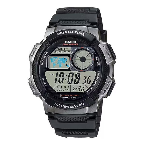 CASIO カシオ AE-1000W-1B ブラック ブラック文字盤 デジタル メンズ 腕時計