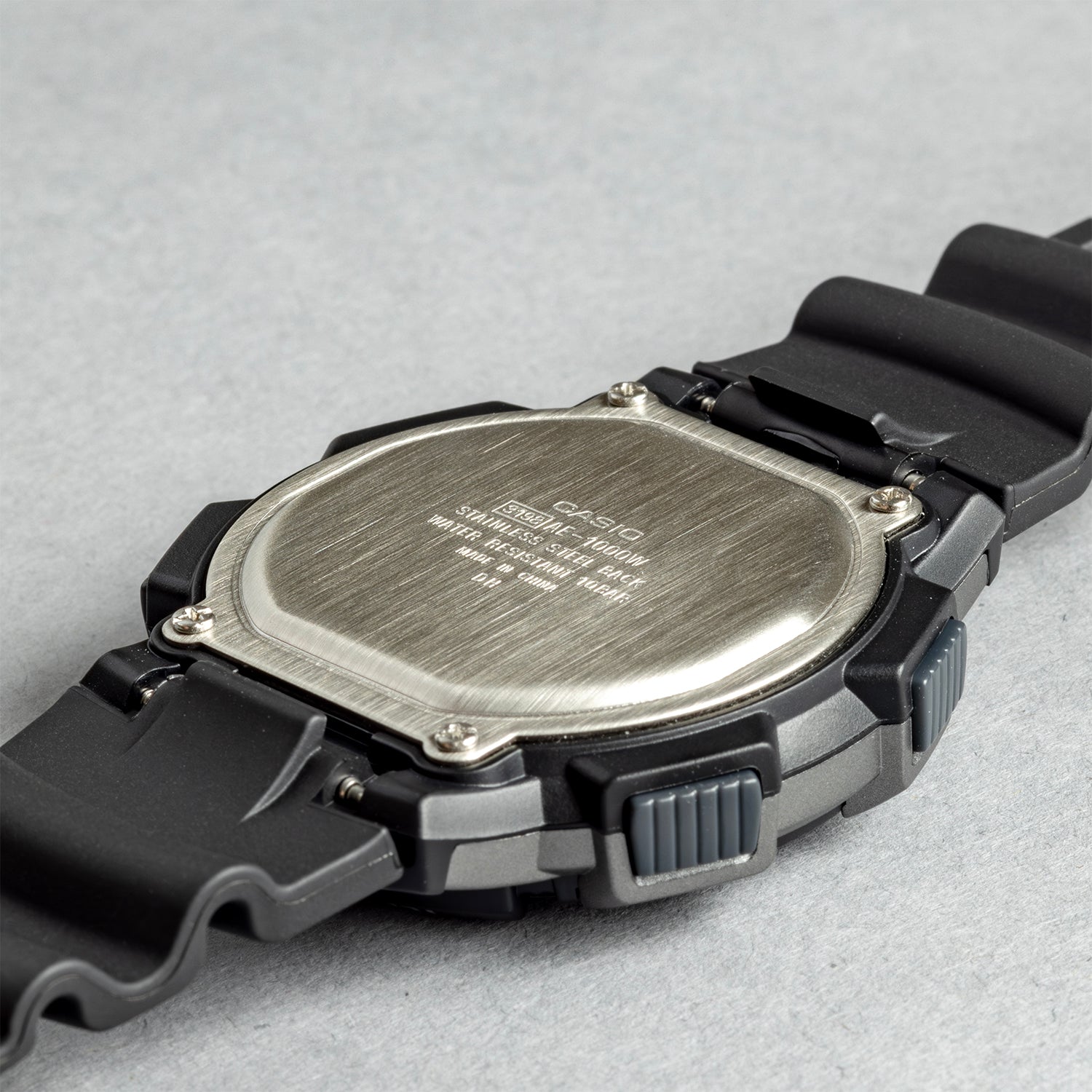 CASIO カシオ AE-1000W-1B ブラック ブラック文字盤 デジタル メンズ 腕時計 ケースバック