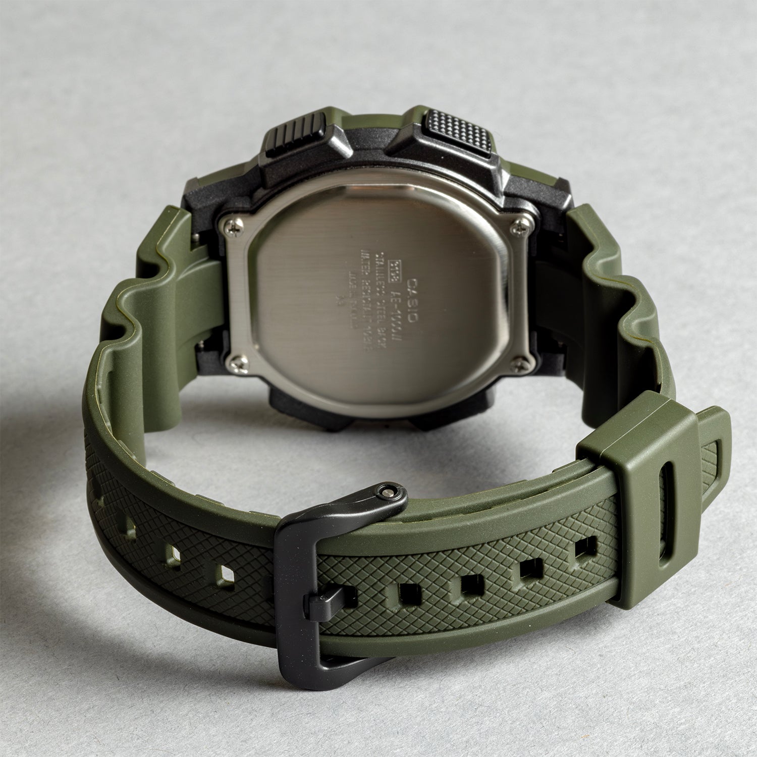 CASIO カシオ AE-1000W-3A グリーン ブラック文字盤 デジタル メンズ 腕時計 ベルト