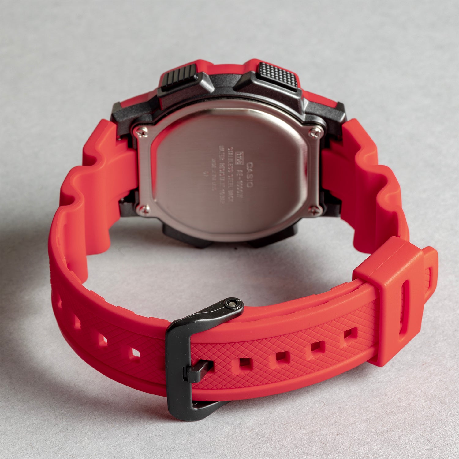 CASIO カシオ AE-1000W-4A レッド ブラック文字盤 デジタル メンズ 腕時計 ベルト