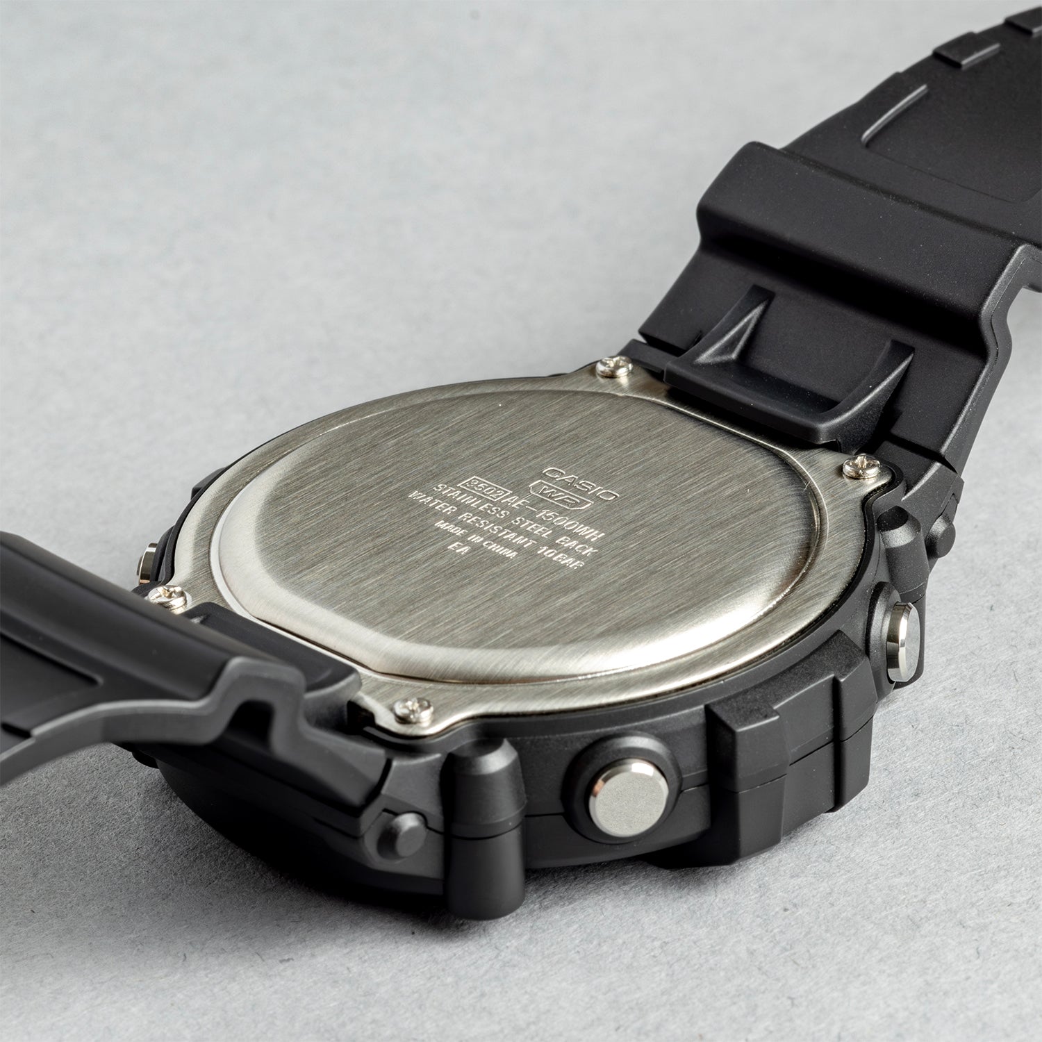 CASIO カシオ AE-1500WH-1A ブラック ブラック文字盤 デジタル ユニセックス 腕時計 ケースバック