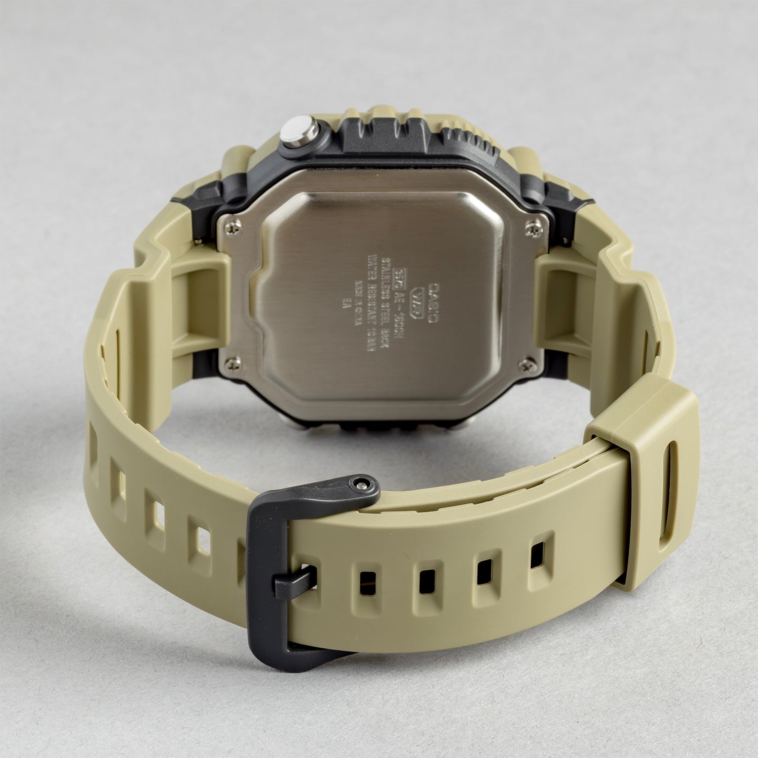 CASIO カシオ AE-1600H-5A ベージュ ブラック文字盤 デジタル メンズ 腕時計 ベルト