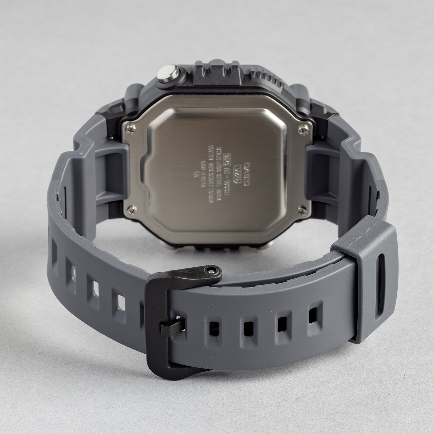 CASIO カシオ AE-1600H-8B グレー ブラック文字盤 デジタル メンズ 腕時計 ベルト