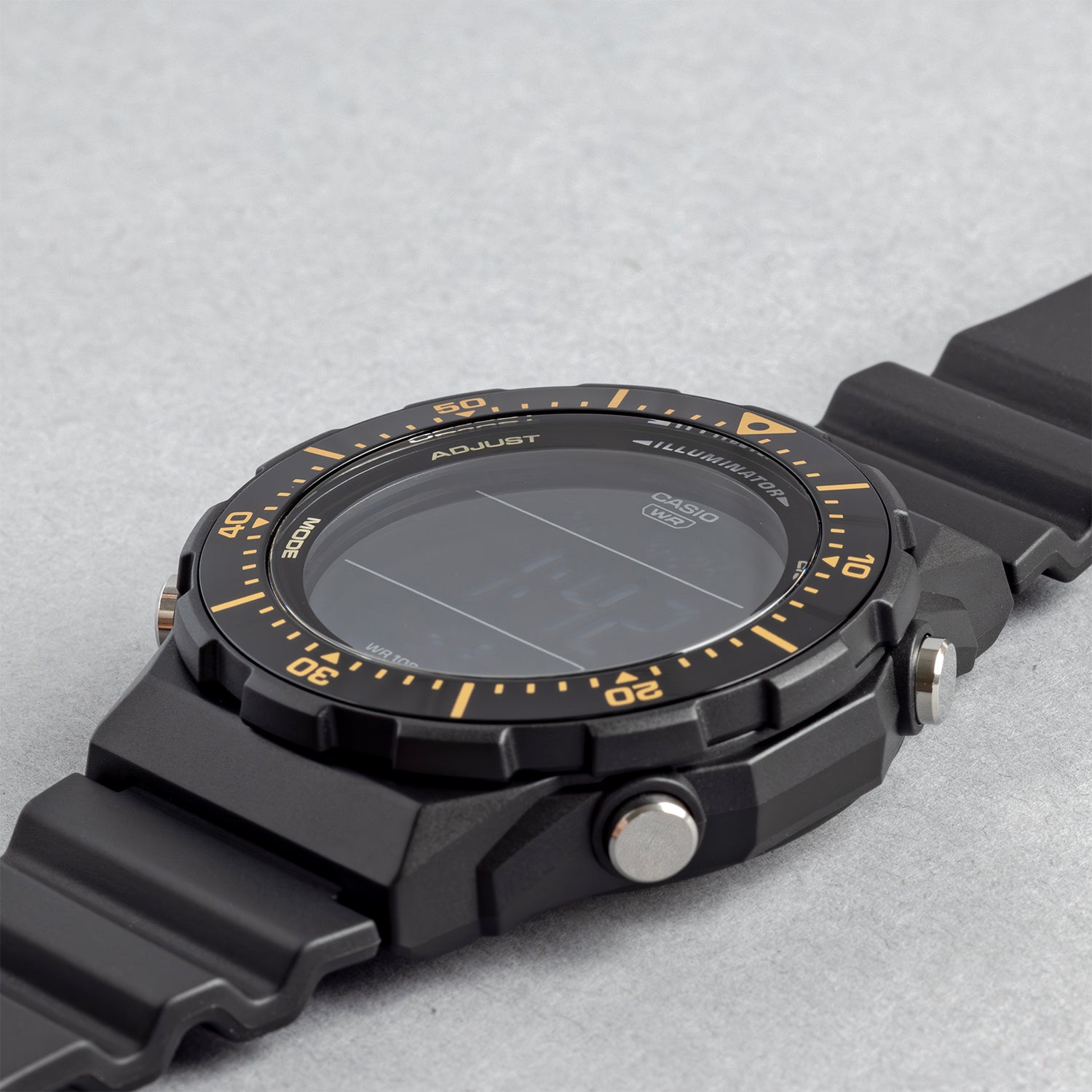 CASIO カシオ AE-1700H-1B ブラック ブラック文字盤 デジタル メンズ 腕時計 斜め