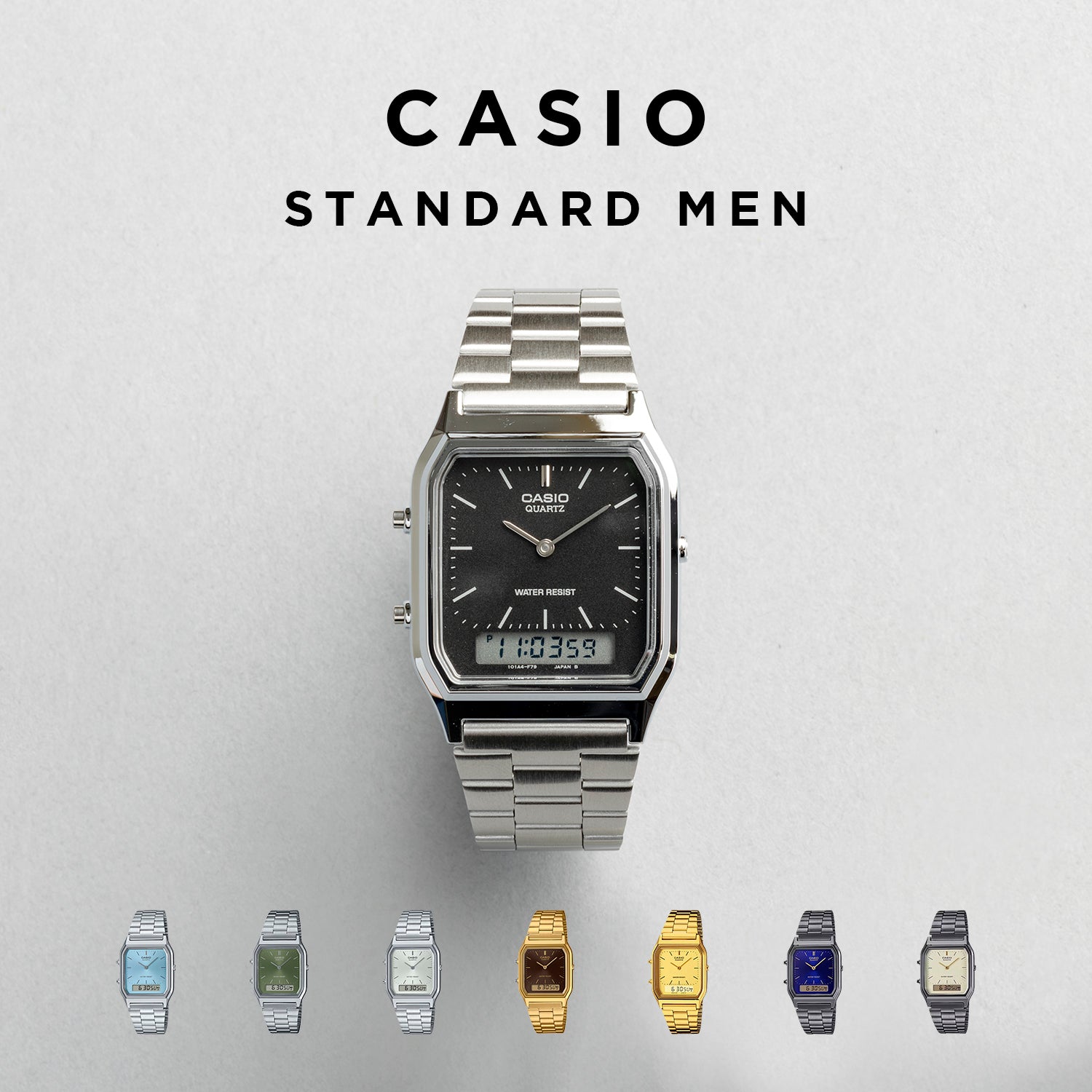 CASIO カシオ AQ-230A アナデジ ユニセックス 腕時計