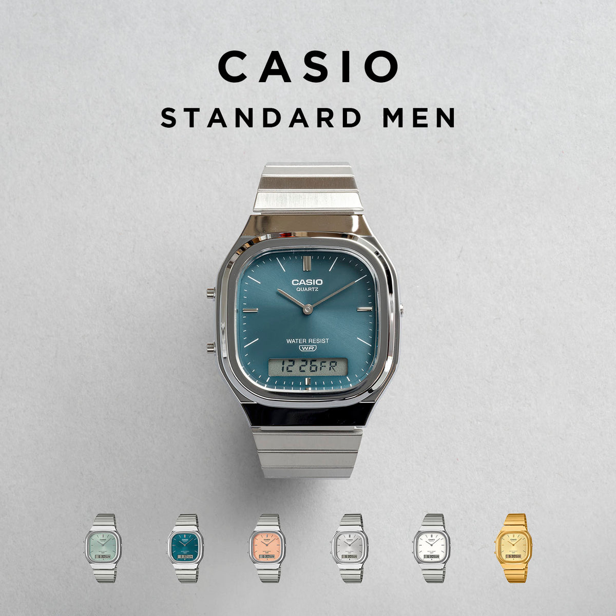 CASIO カシオ AQ-240E メンズ 腕時計 日常生活用防水 10年保証