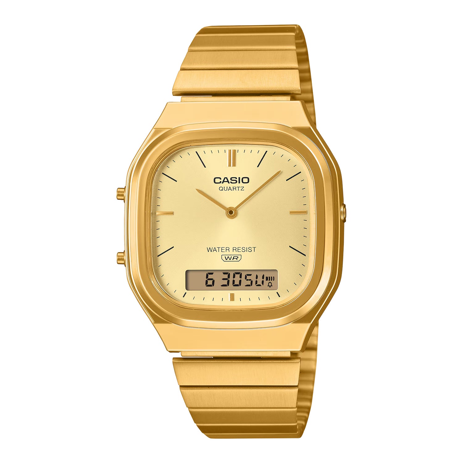 CASIO カシオ AQ-240EG-9A ゴールド ゴールド文字盤 アナデジ メンズ 腕時計