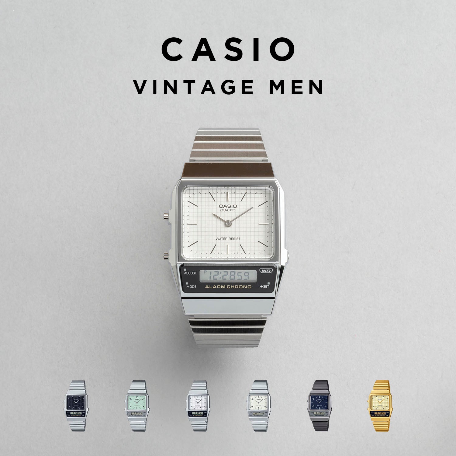 CASIO カシオ AQ-800E アナデジ メンズ 腕時計