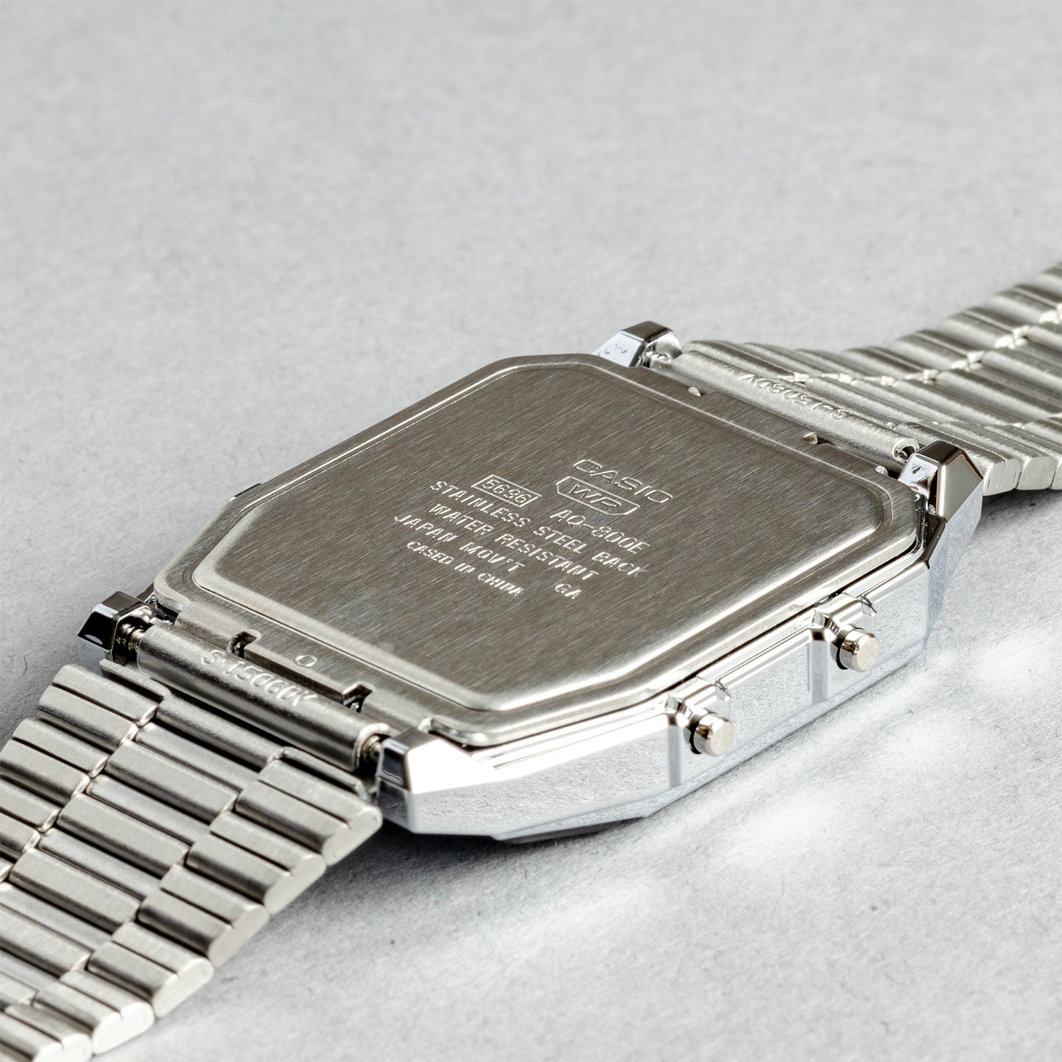 CASIO カシオ AQ-800EC-2A シルバー ブルー文字盤 アナデジ ユニセックス 腕時計