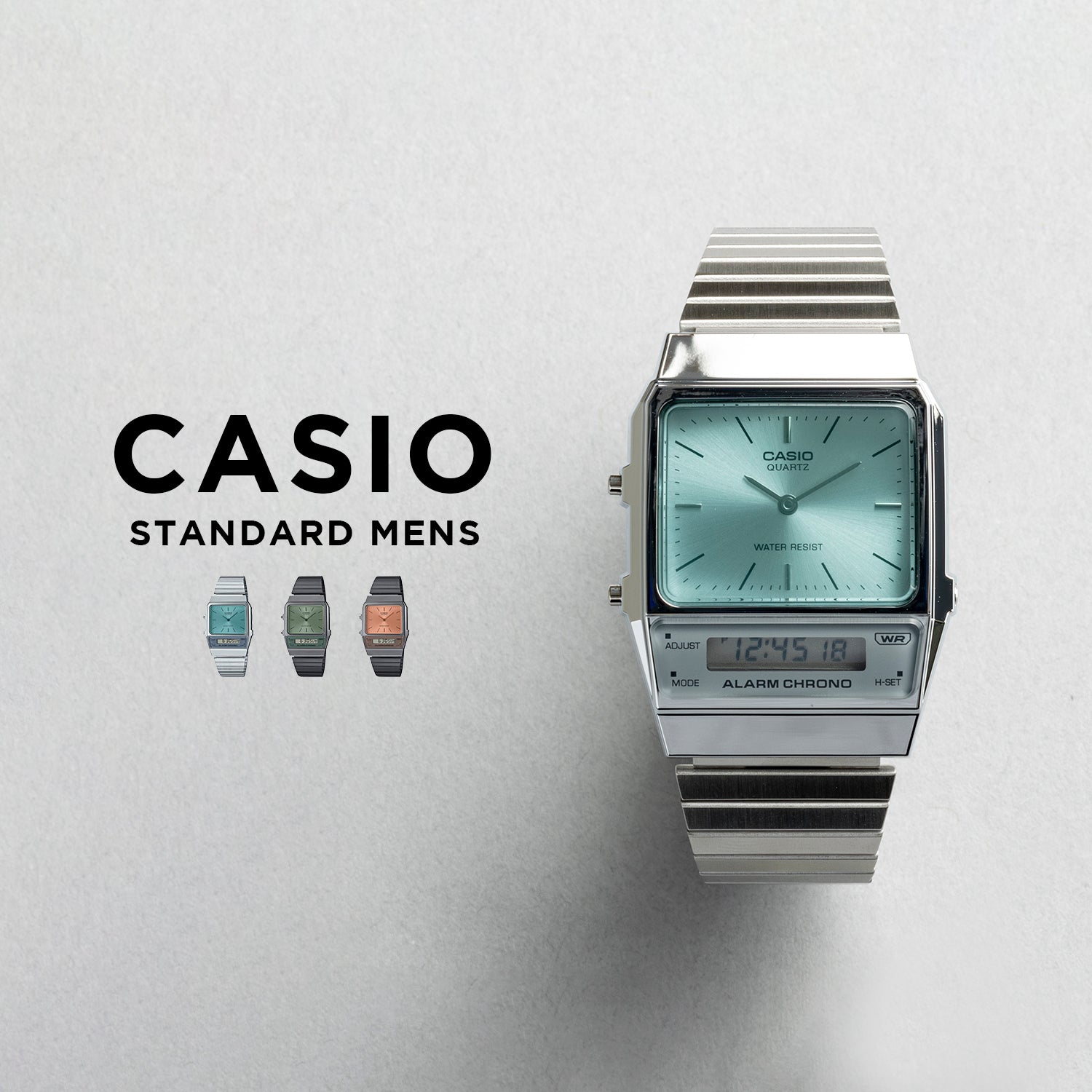 CASIO カシオ AQ-800EC アナデジ ユニセックス 腕時計