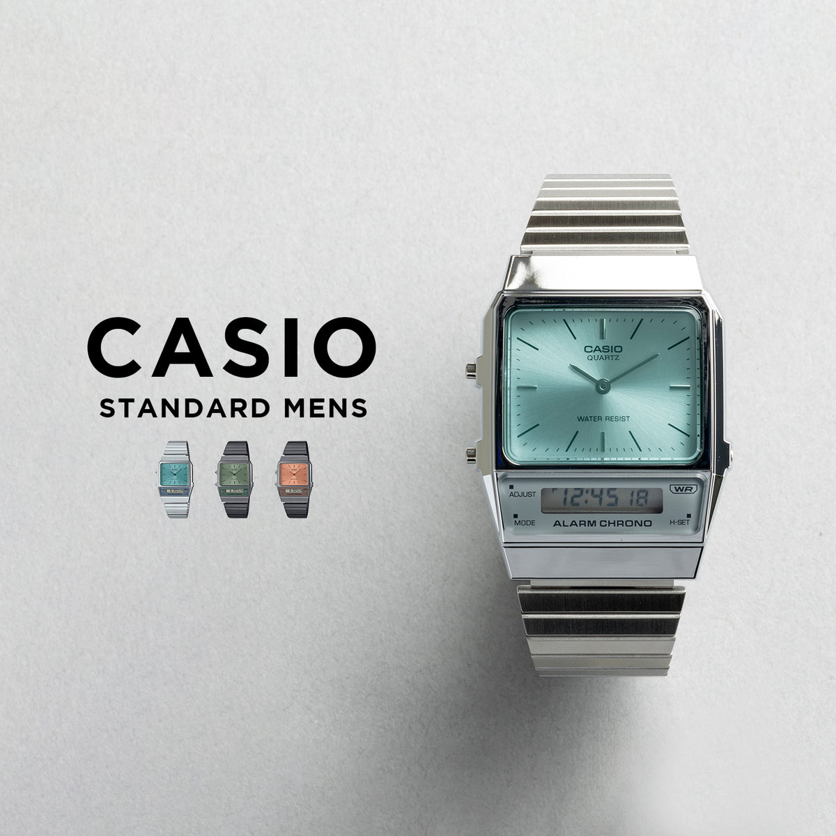 CASIO カシオ 【生産完了】<bc>AQ-800EC メンズ 腕時計 日常生活用防水 