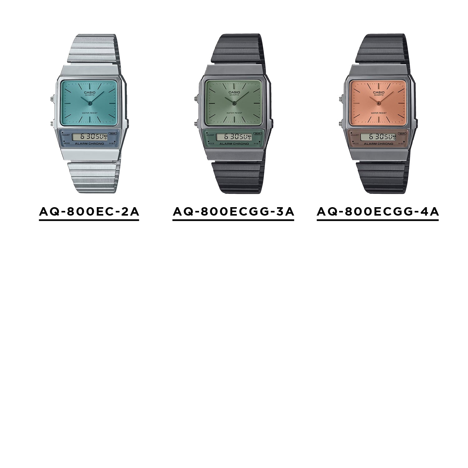 CASIO カシオ AQ-800EC アナデジ ユニセックス 腕時計
