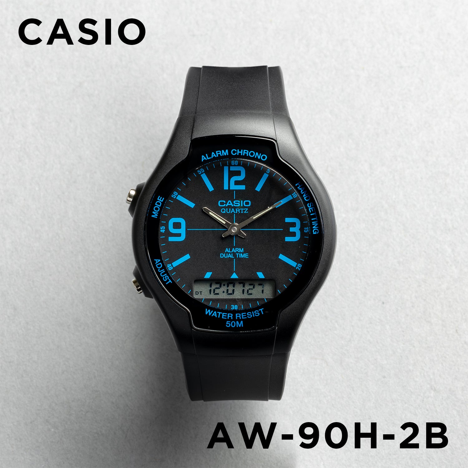 Casio Standard Mens AW-90H. 腕時計 aw-90h-2b_1