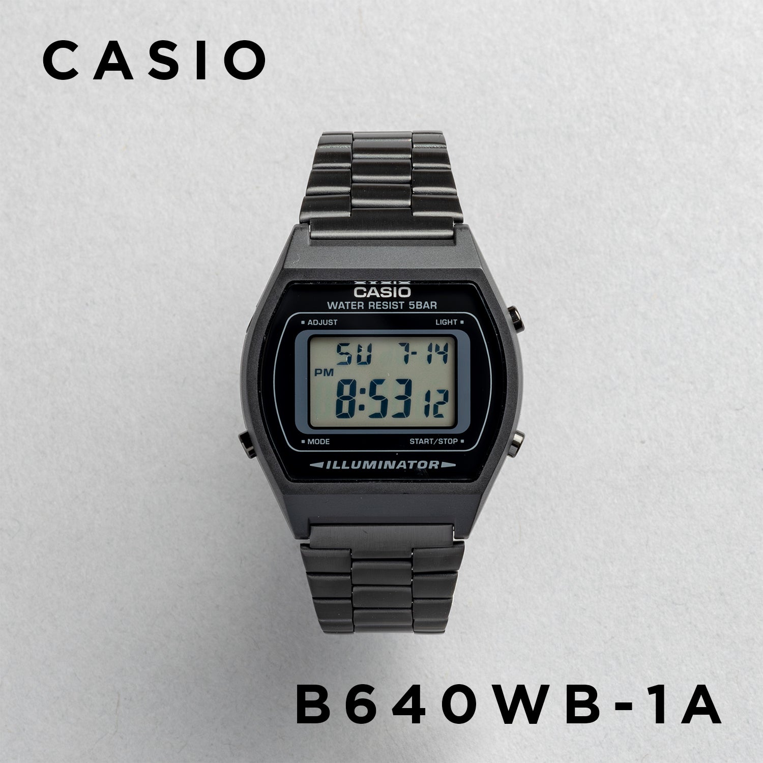 CASIO カシオ B640WB-1A ブラック ブラック文字盤 デジタル メンズ 腕時計