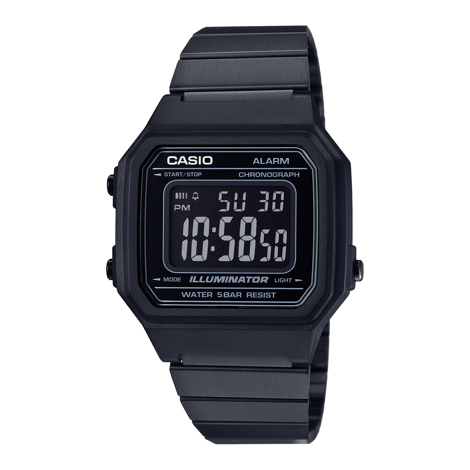 CASIO カシオ B650WB-1B ブラック ブラック文字盤 デジタル メンズ 腕時計