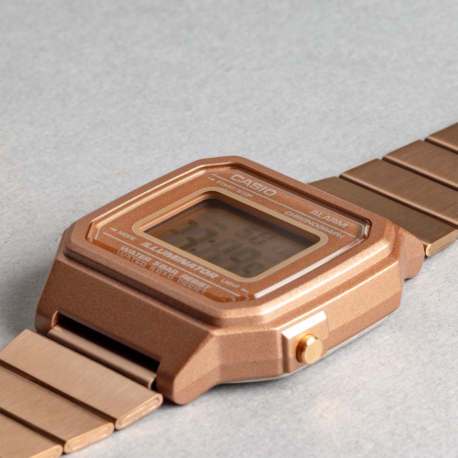 CASIO カシオ B650WC-5A ローズゴールド ローズゴールド文字盤 デジタル メンズ 腕時計 斜め