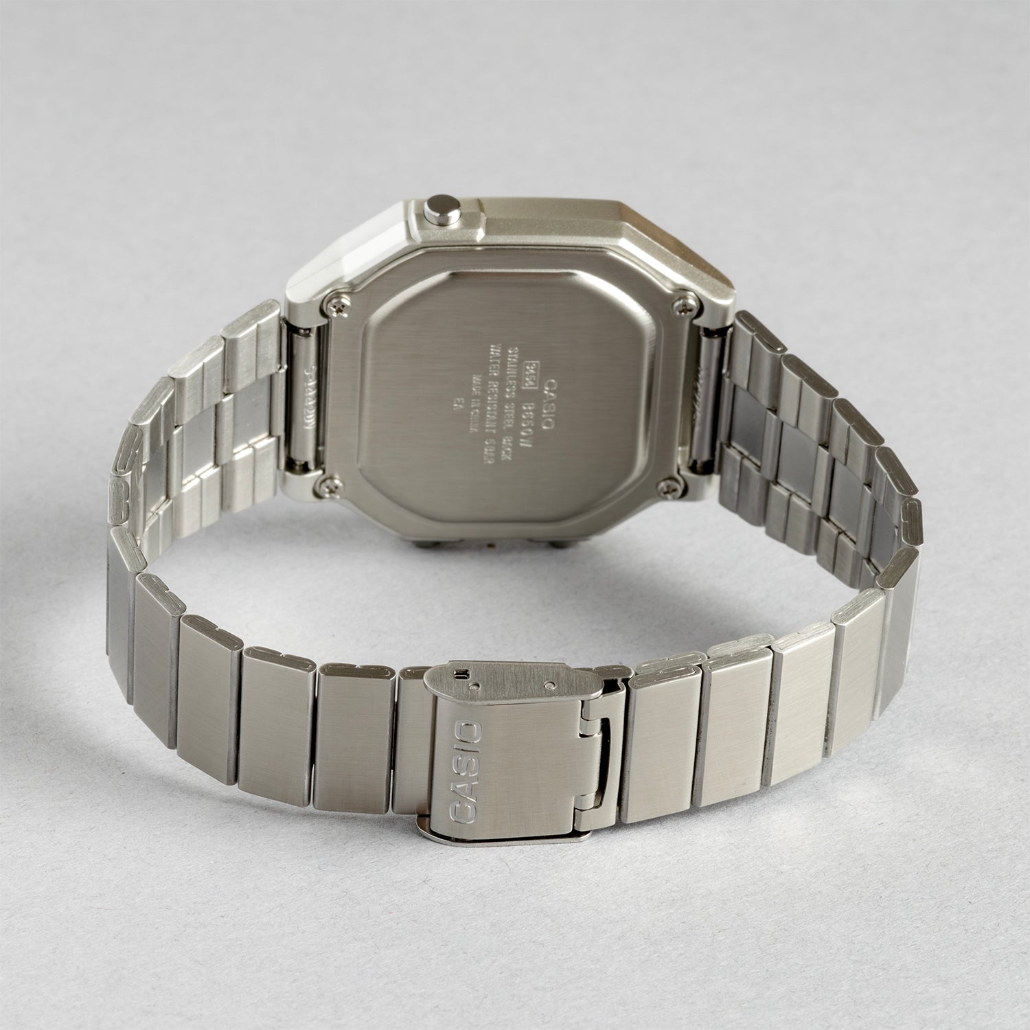 CASIO カシオ B650WD-1A シルバー ブラック文字盤 デジタル メンズ 腕時計 ベルト