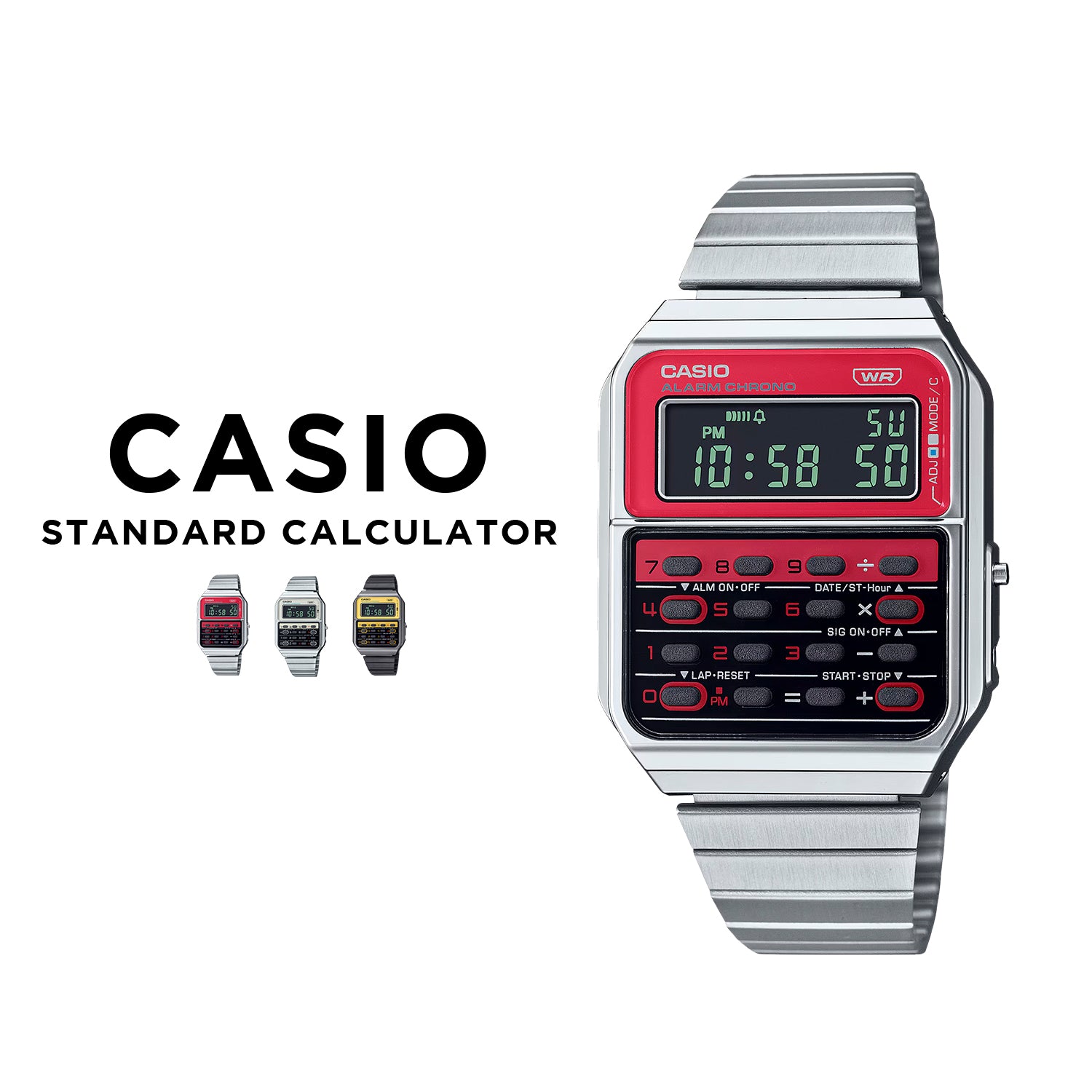 Casio Standard Calculator Heritage Colors CA-500WE