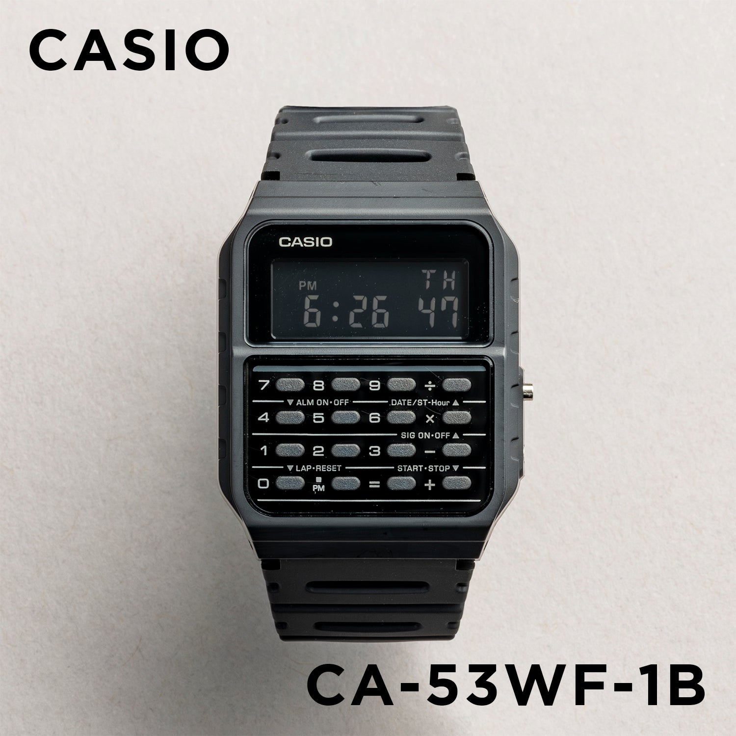 CASIO カシオ CA-53WF-1B ブラック ブラック文字盤 デジタル ユニセックス 腕時計