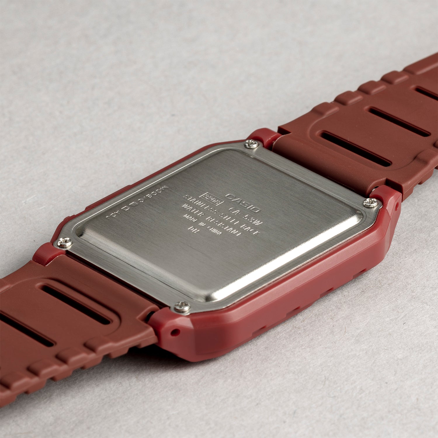 CASIO カシオ CA-53WF-4B ワインレッド ブラック文字盤 デジタル ユニセックス 腕時計