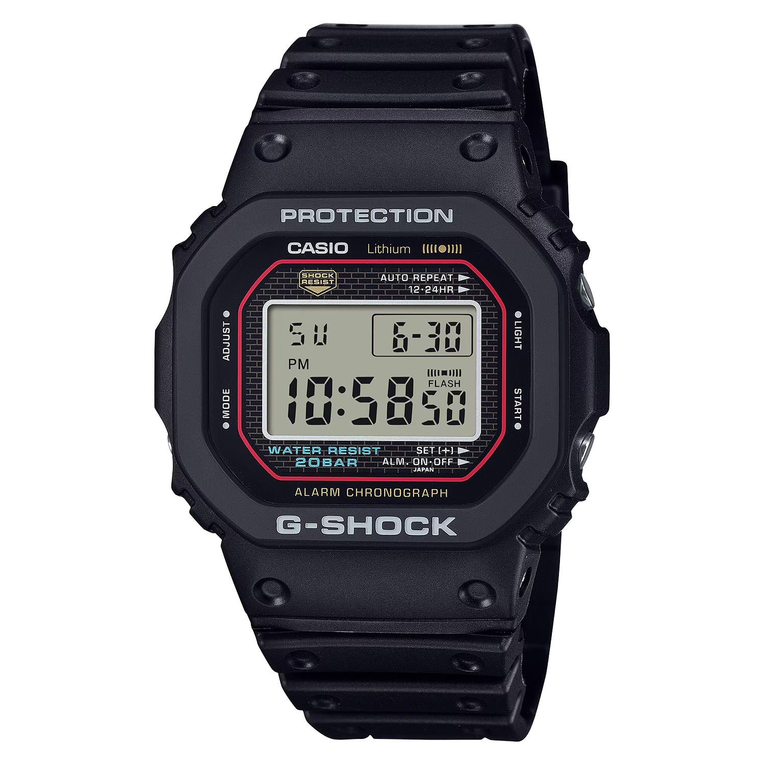 CASIO カシオ DW-5000R-1A ブラック ブラック文字盤 デジタル G-SHOCK メンズ 腕時計