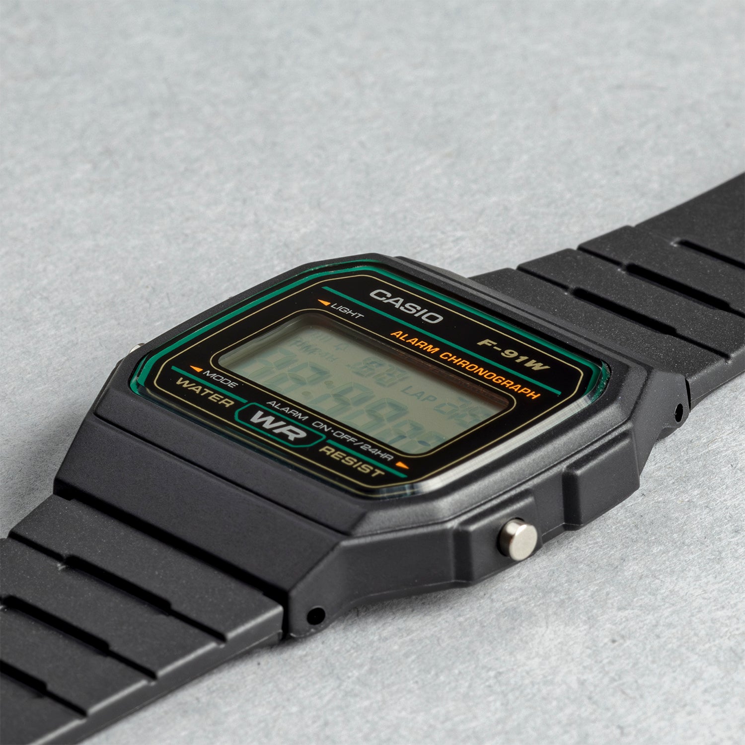 CASIO カシオ F-91W-3 ブラック グリッド文字盤 デジタル ユニセックス 腕時計