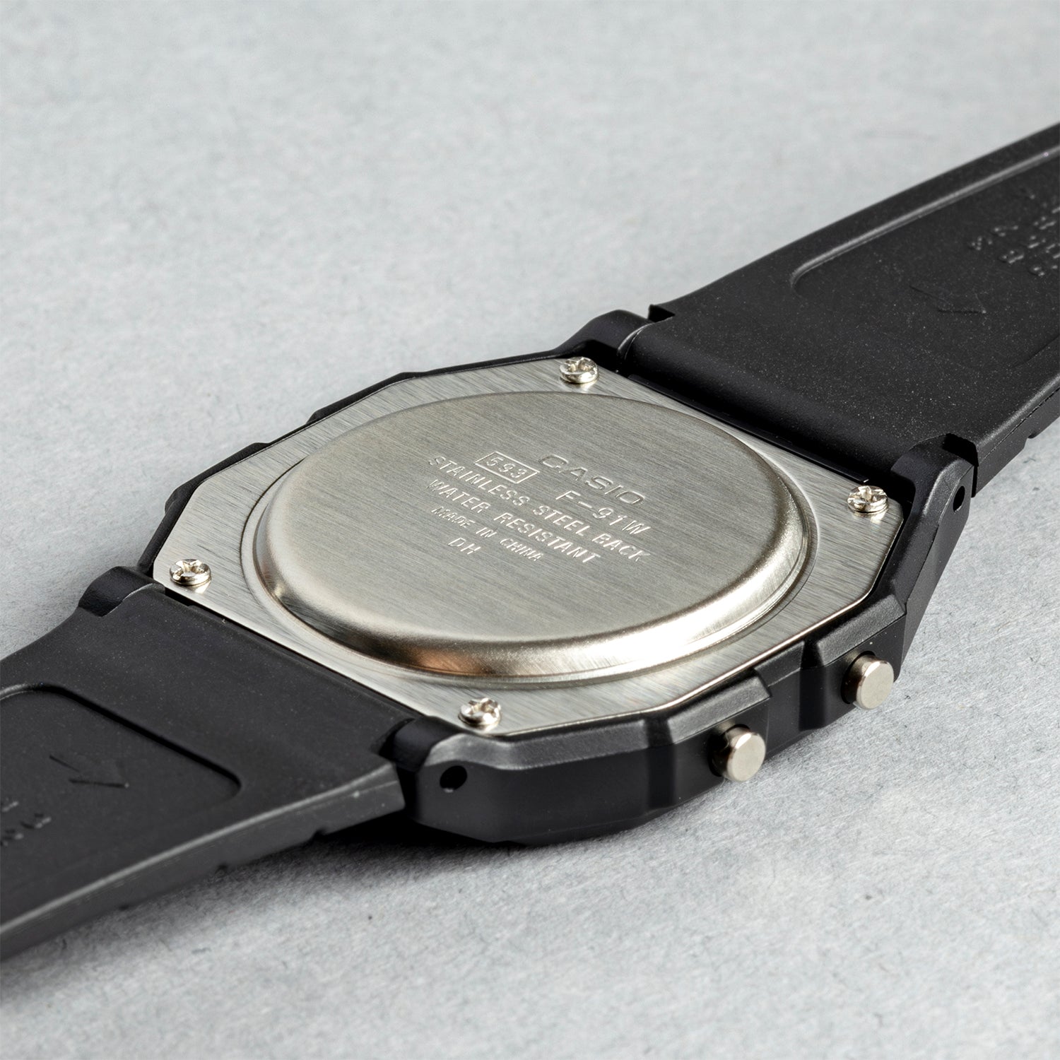 CASIO カシオ F-91W ブラック デジタル ユニセックス 腕時計