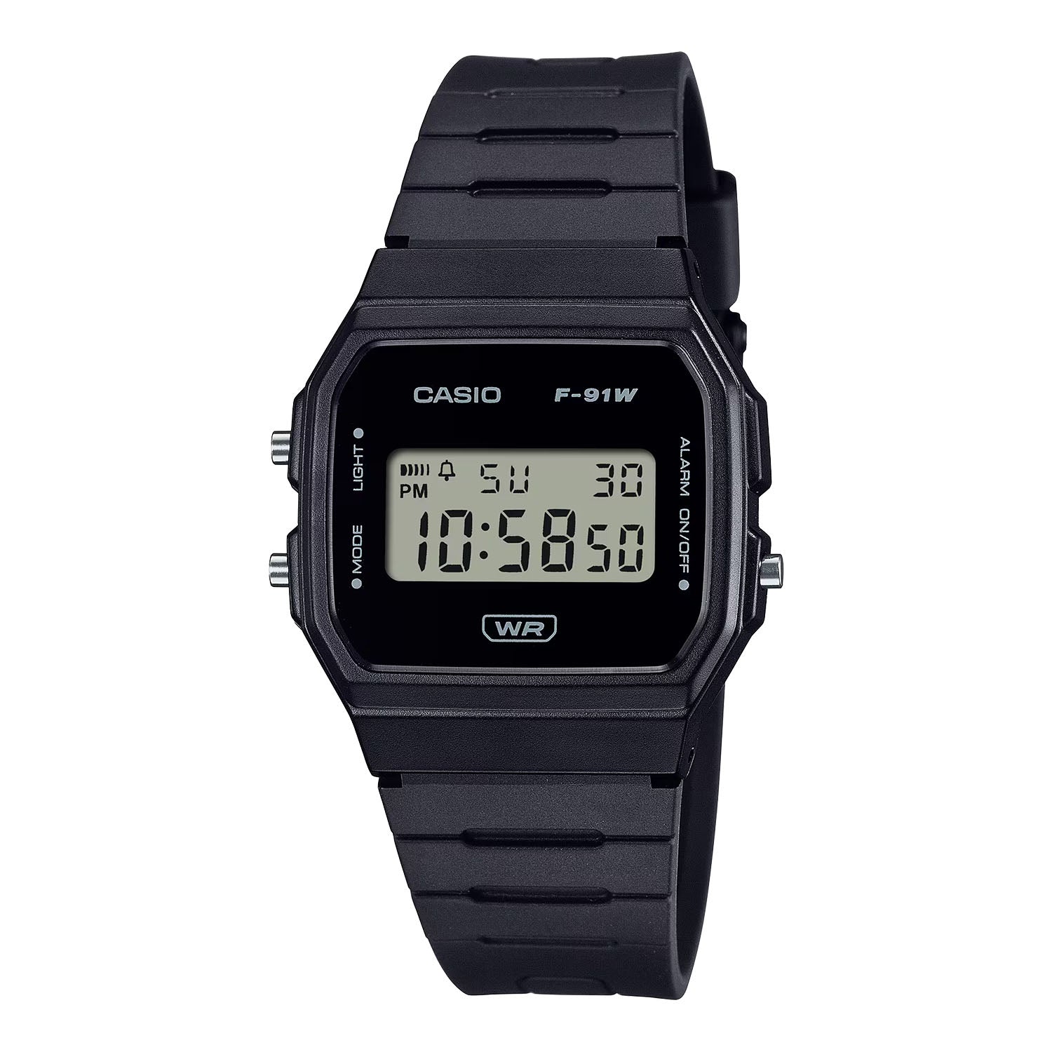 CASIO カシオ F-91WB-1A ブラック ブラック文字盤 デジタル メンズ 腕時計