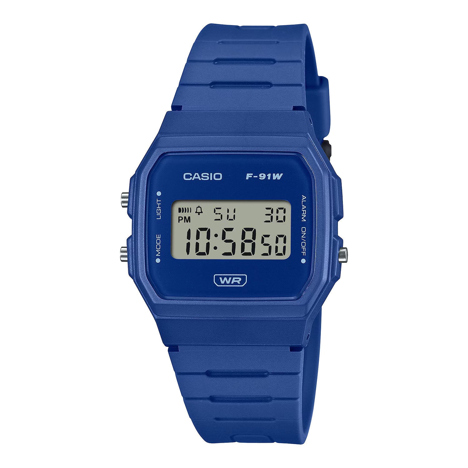 CASIO カシオ F-91WB-2A1 ブルー ブルー文字盤 デジタル メンズ 腕時計
