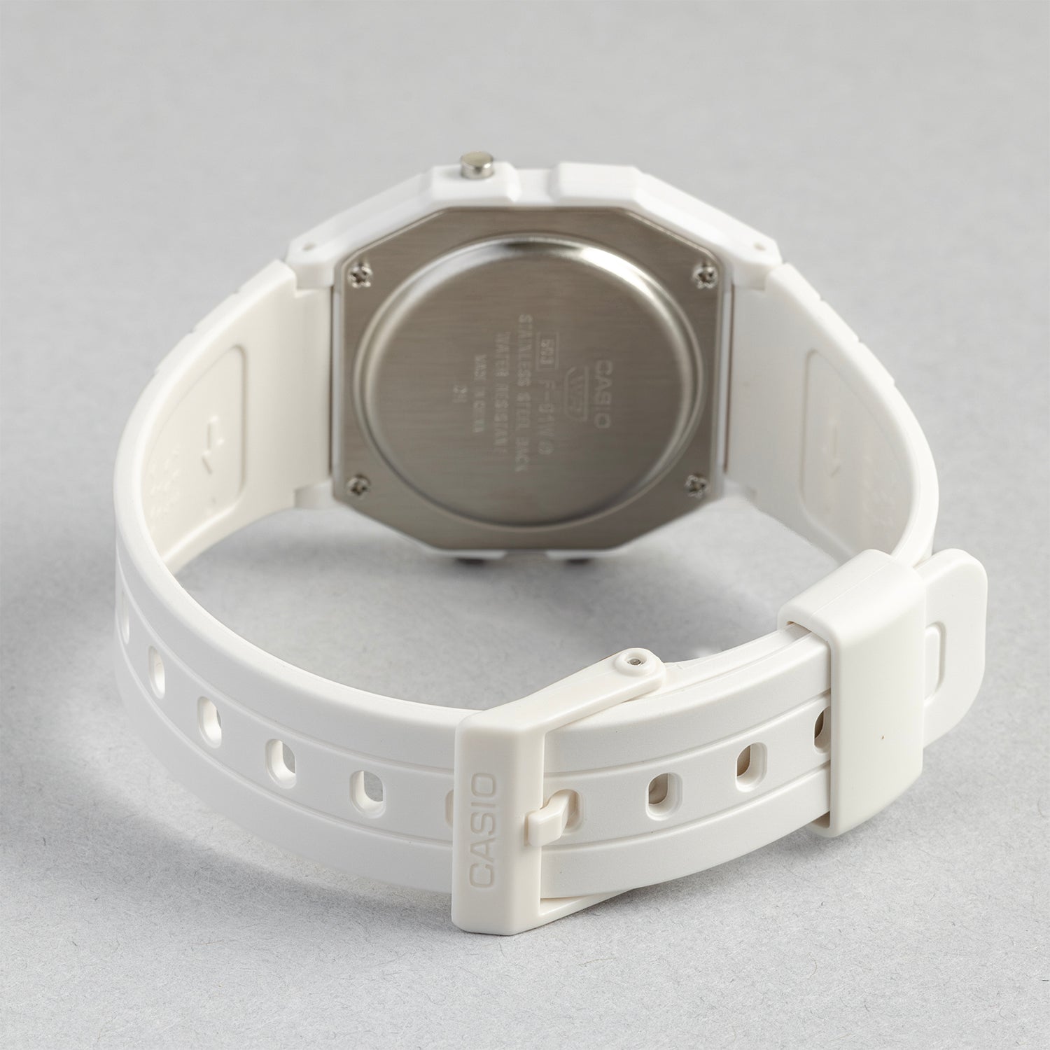 CASIO カシオ F-91WB-7A ホワイト ホワイト文字盤 デジタル メンズ 腕時計 ベルト