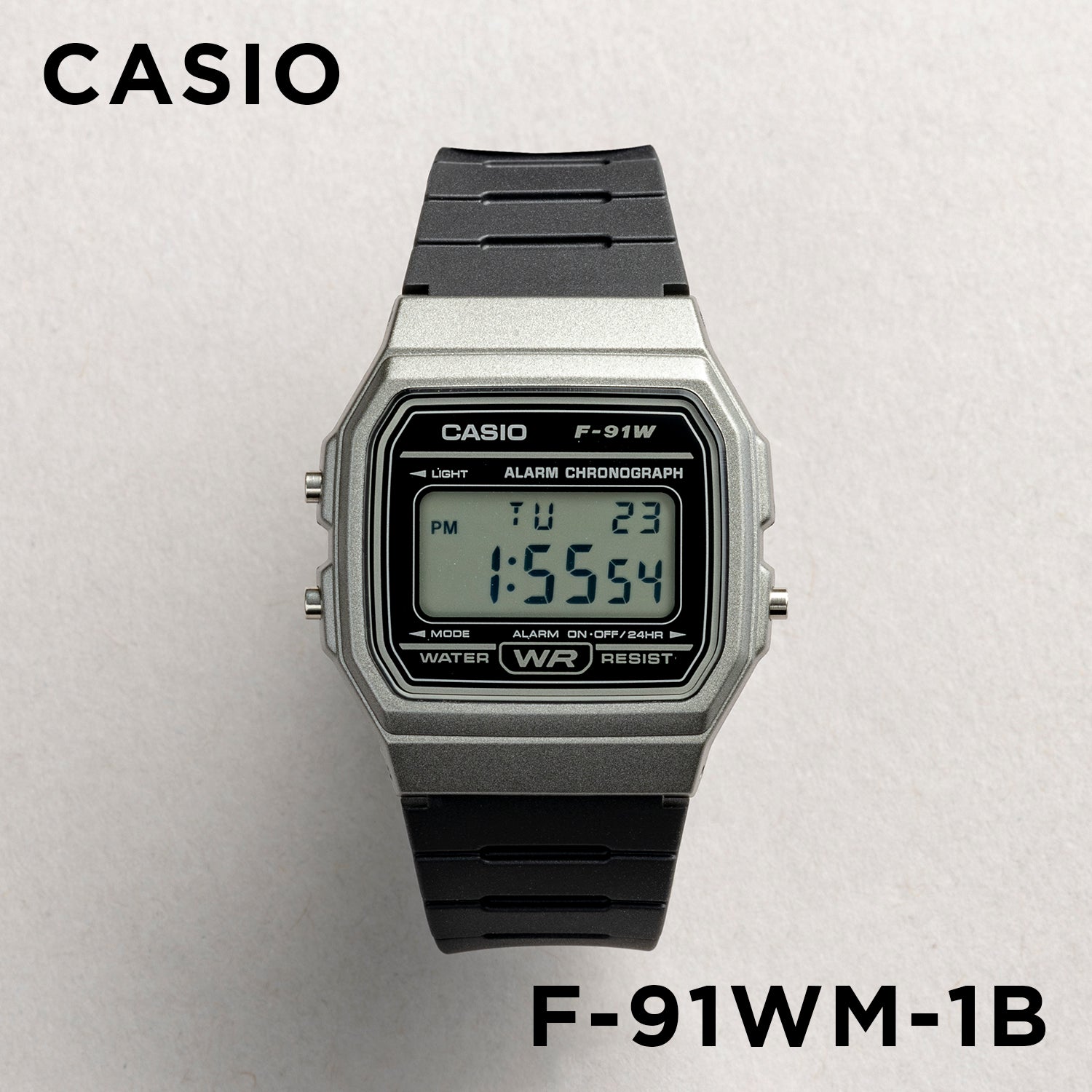 CASIO カシオ F-91WM-1B ブラック ブラック文字盤 デジタル ユニセックス 腕時計
