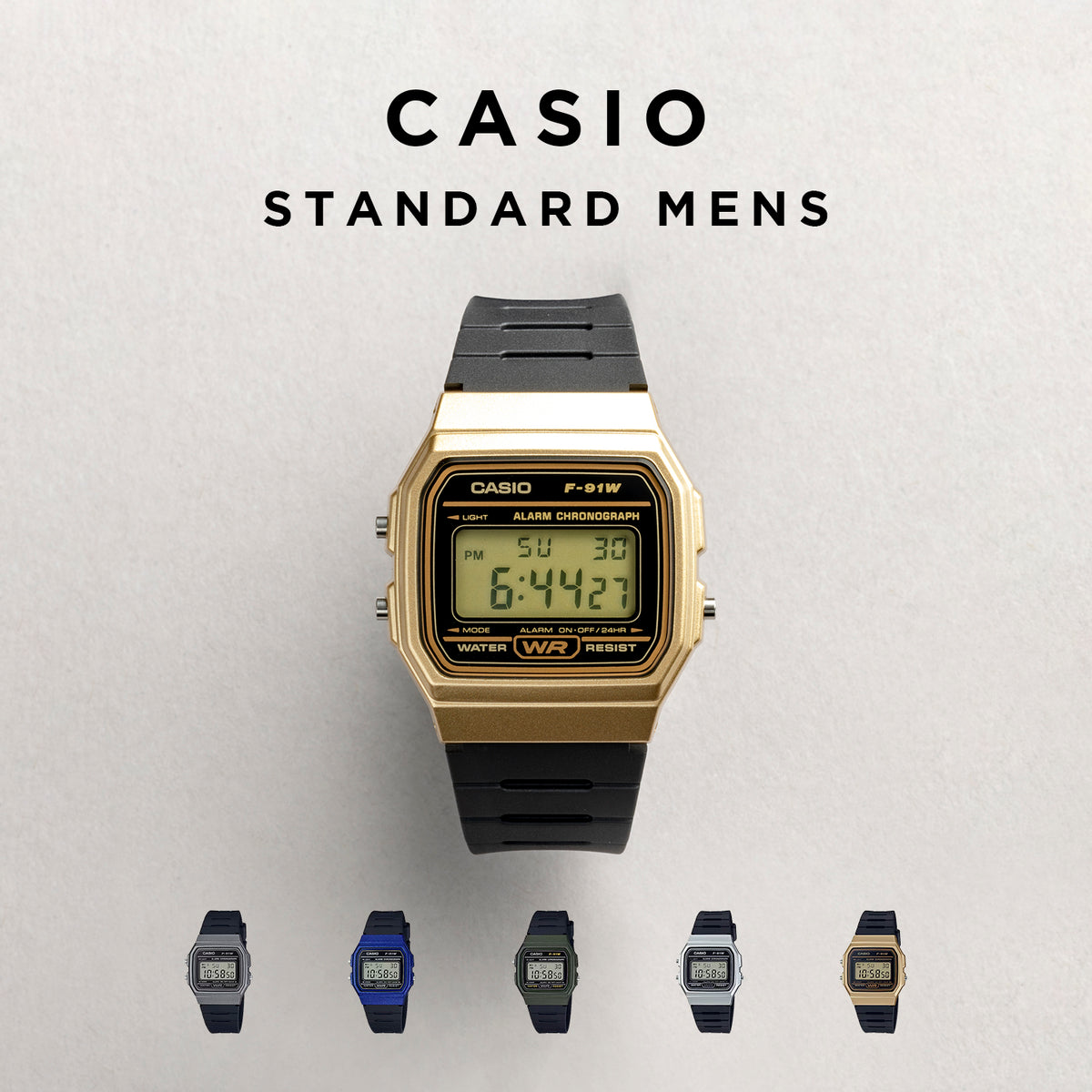 CASIO カシオ F-91WM メンズ 腕時計 日常生活用防水 10年保証