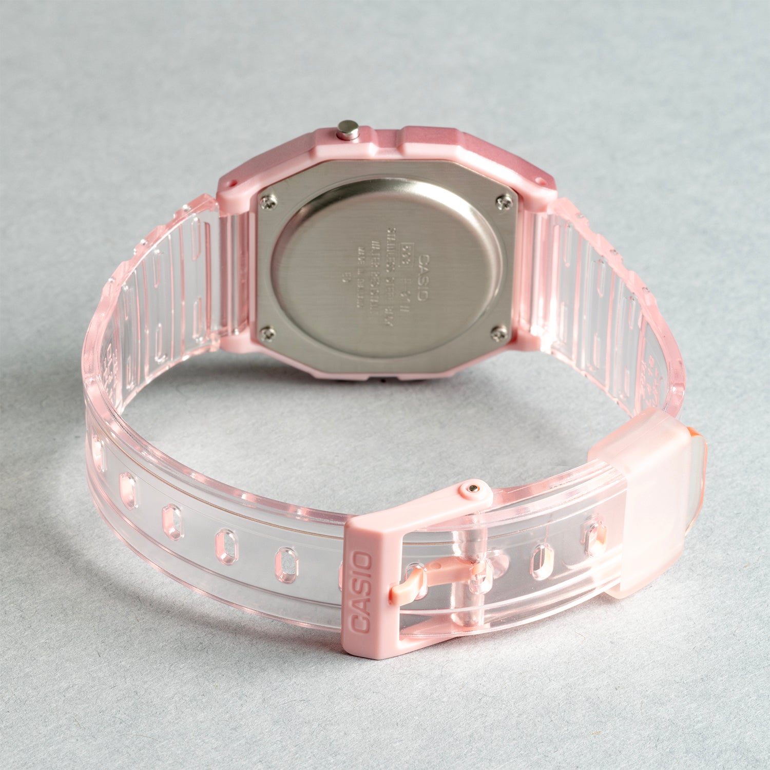 CASIO カシオ F-91WS-4 ピンク ピンク文字盤 デジタル ユニセックス 腕時計 ベルト