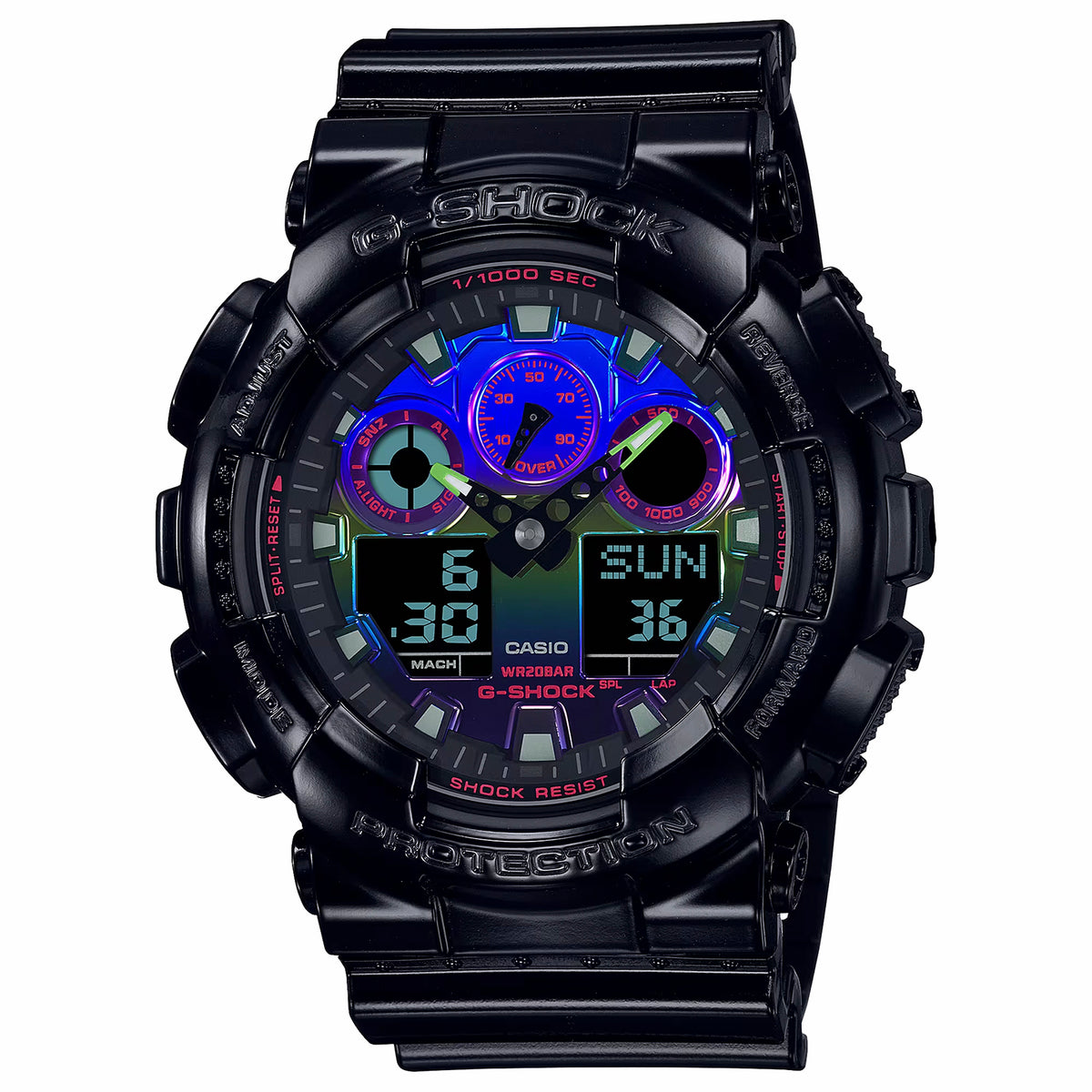 CASIO カシオ GA-100RGB-1A* メンズ 腕時計 20気圧防水 10年保証