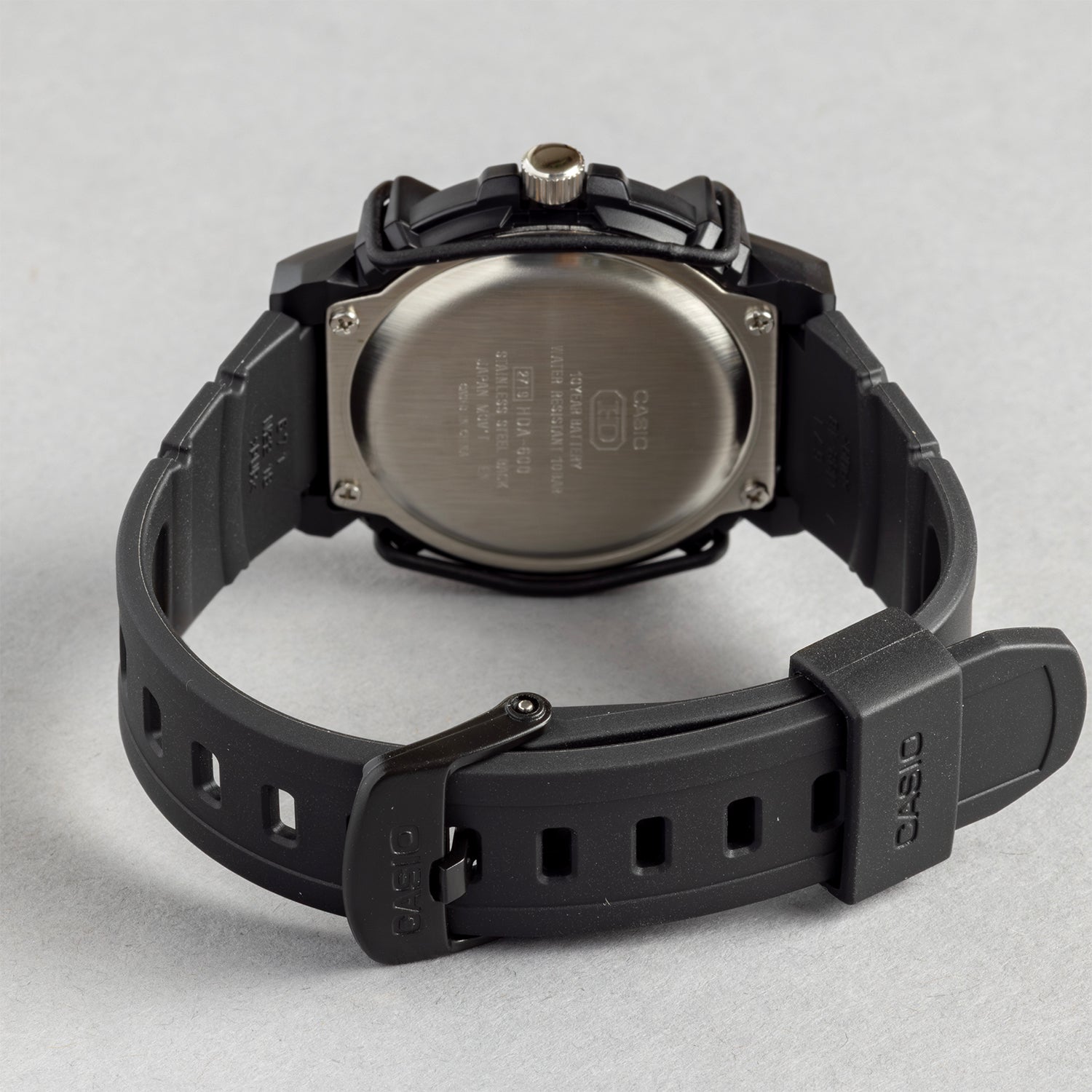 CASIO カシオ HDA-600B-1B ブラック ブラック文字盤 アナログ メンズ 腕時計 ベルト